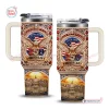 Front and back view of US 250th Anniversary 1776-2026 Tumbler with eagle and monument graphic.