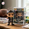 Front view of the Vince Lombardi The Pope 113th Anniversary Vinyl Figure outside its box on a desk.