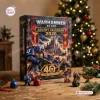Front view of the Warhammer 40000 40th Anniversary 1987-2027 Advent Calendar box with miniature figures.