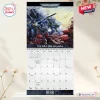 Front view of the Warhammer 40000 Wall Calendar 2027 hanging on a wall, open to May.