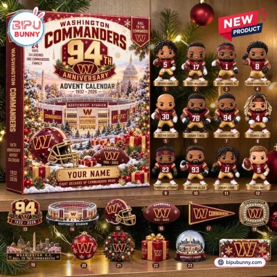 Washington Commanders 94th Anniversary Personalized Advent Calendar