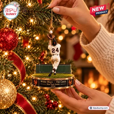 Willie Mays New York Giants The Catch Ornament