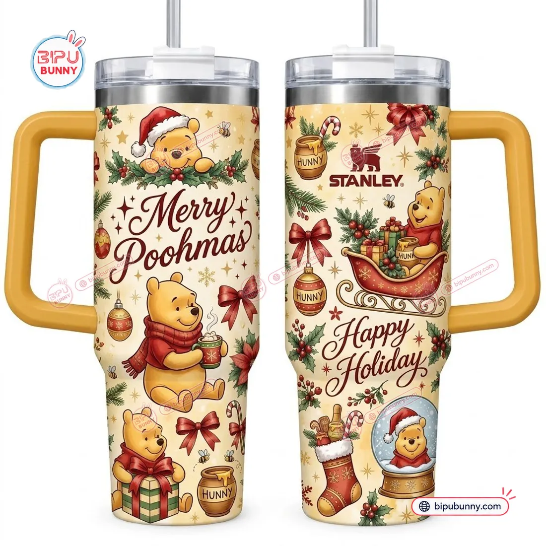 Winnie the Pooh Christmas 40 oz Tumbler Winnie the Pooh Christmas 40 oz Tumbler
