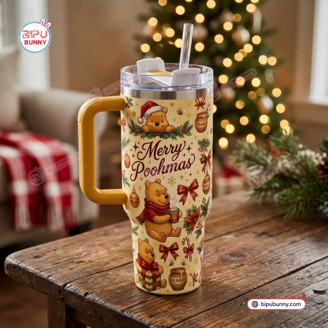 Winnie the Pooh Christmas 40 oz Tumbler Winnie the Pooh Christmas 40 oz Tumbler