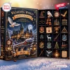 Open Wizarding World 2026 Advent Calendar displaying castle illustration and twenty-four miniature compartments.