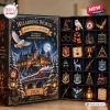 Open Wizarding World 2026 Advent Calendar displaying twenty-four compartments filled with miniature ornaments.