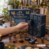 Front view of Wu-Tang Clan 35th Anniversary Advent Calendar with small opened drawers and figures.