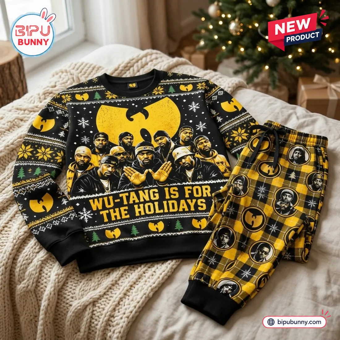 Wu-Tang Clan Sweater and Jogger Pants Set Wu-Tang Clan Sweater and Jogger Pants Set