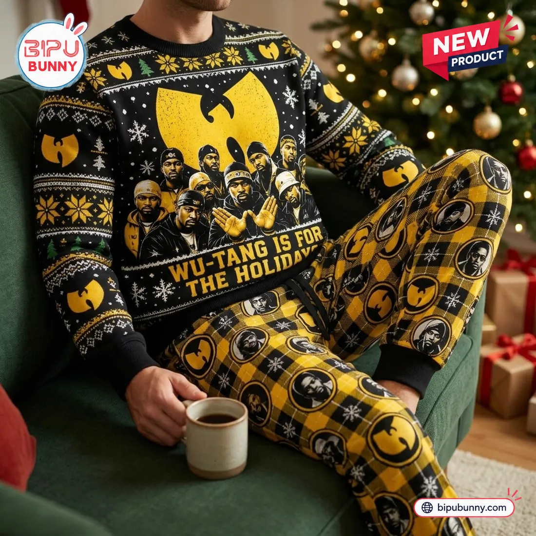 Wu-Tang Clan Sweater and Jogger Pants Set Wu-Tang Clan Sweater and Jogger Pants Set