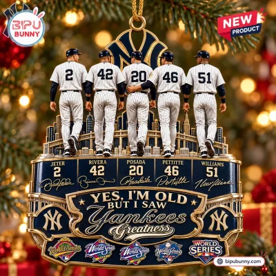 Yes, I’m Old But I Saw New York Yankee Greatness Christmas Ornament