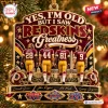Front view of Washington Redskins Greatness Christmas Ornament featuring four football players and Super Bowl banners.