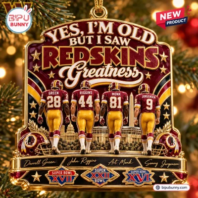 Yes, I’m Old But I Saw Washington Redskins Greatness Christmas Ornament