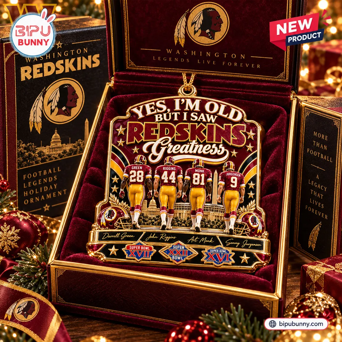 Yes, I’m Old But I Saw Washington Redskins Greatness Christmas Ornament Yes, I’m Old But I Saw Washington Redskins Greatness Christmas Ornament